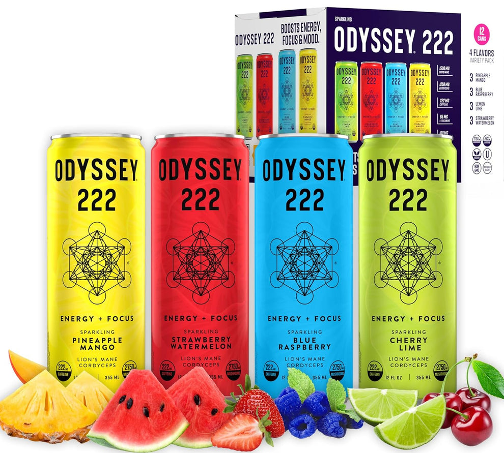 222 Variety Pack 222mg Caffeine Sparkling Energy Drink 12 Pack