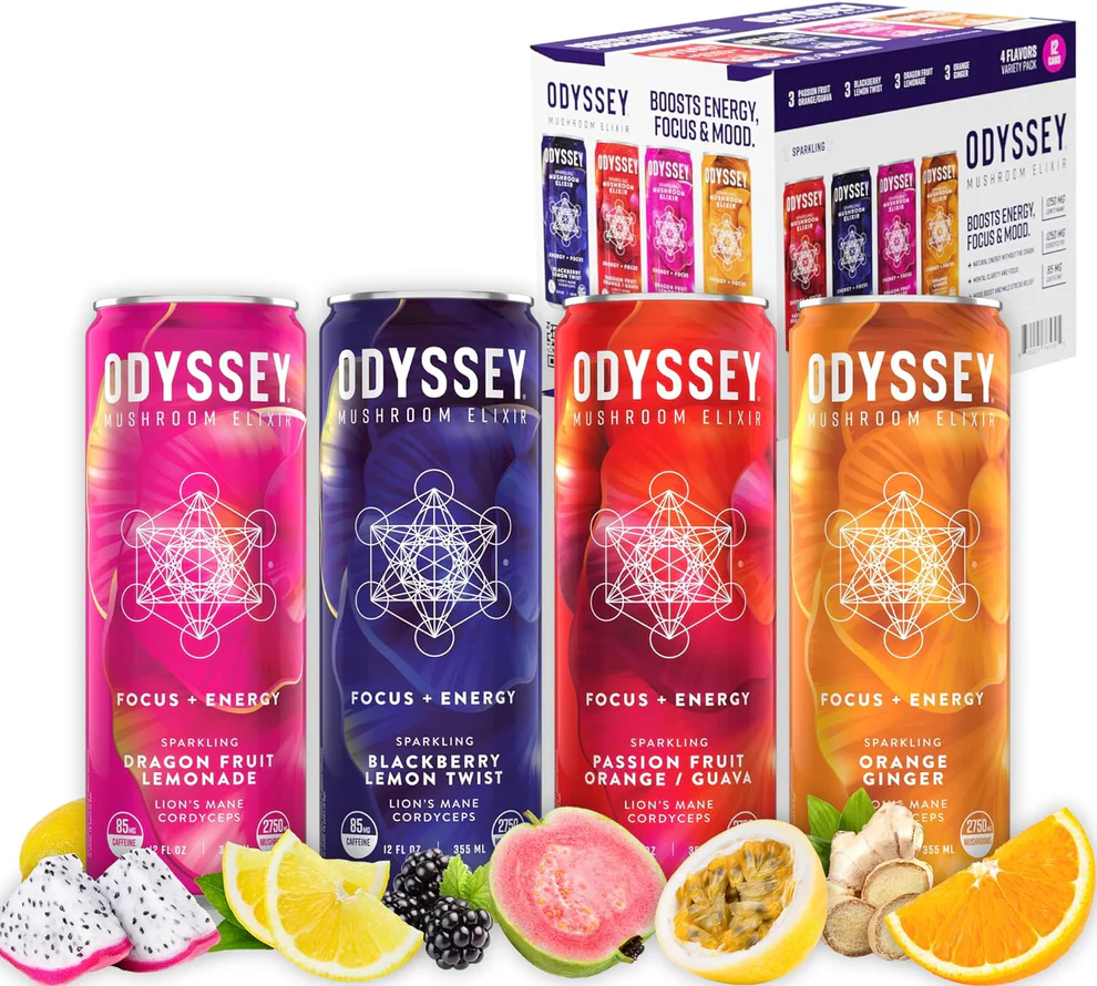 Core Variety Pack 85mg Caffeine Sparkling Energy Drink 12 Pack